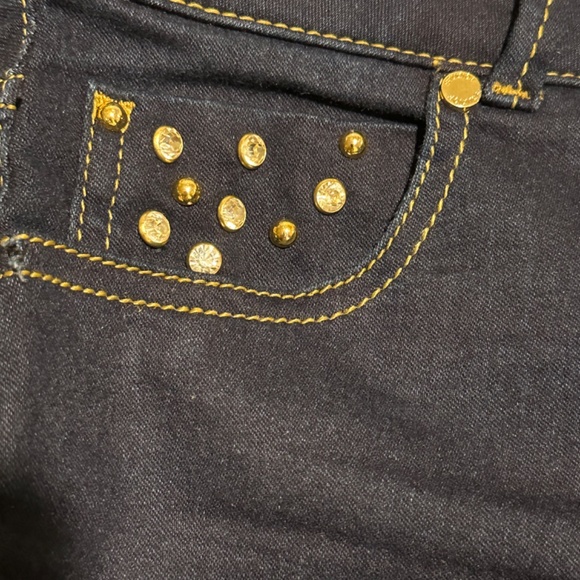 Studio F Colombian Woman’s Blue Denim Skinny Dark Wash Jeans - Picture 7 of 8